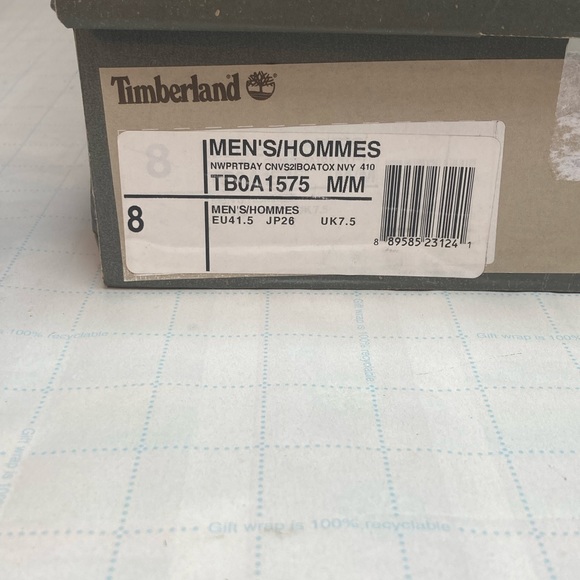 Timberland TB0A1575 Men's Navy Washed/White Newport Bay 2 Eye Boat Shoes - Picture 12 of 16